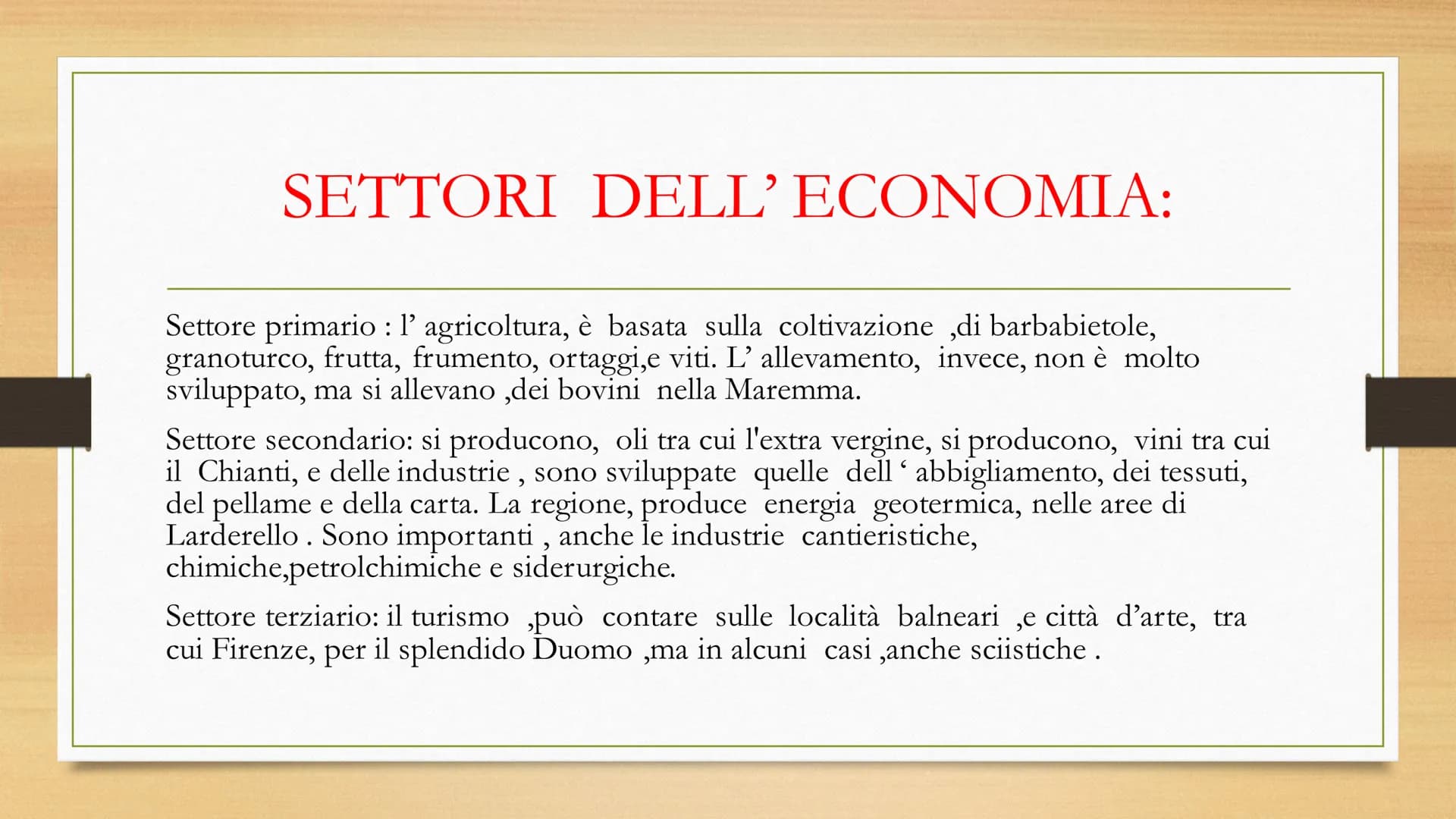 LA TOSCANA
Autore: Cimmino Alessio. I CONFINI:
La Toscana, è una regione dell'Italia centrale,
confina: a nord-ovest, con la Liguria, a nord