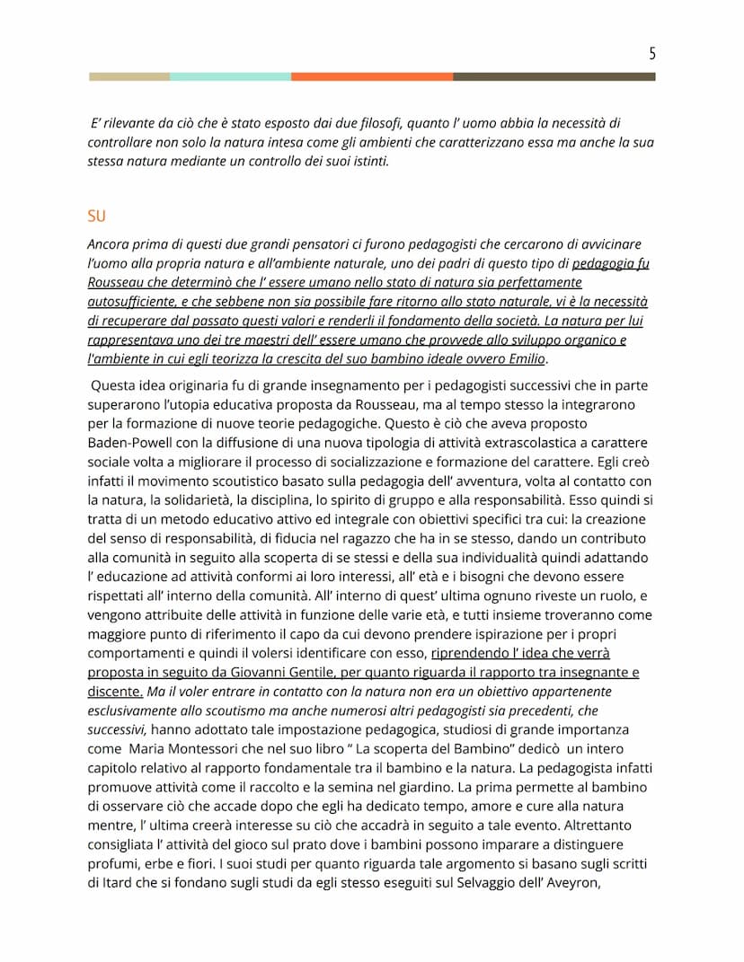 COLLEGAMENTI
TEMA UOMO-NATURA
ITALIANO/LATINO
L'uomo da sempre ha cercato il contatto con la natura trovando in essa conforto e
identificazi