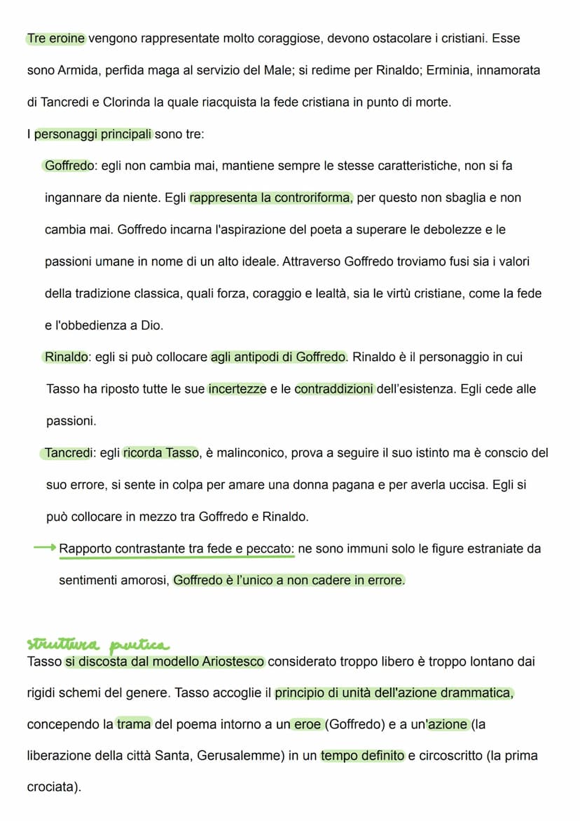 Tasso
Torquato Tasso nacque a Sorrento nel 1544 da madre napoletana e padre bergamasco. Già
la sua condizione di nascita lo inserì in un con