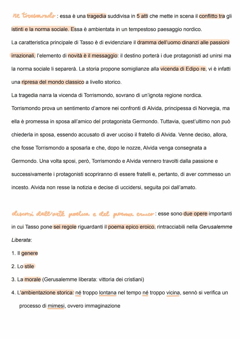 Tasso
Torquato Tasso nacque a Sorrento nel 1544 da madre napoletana e padre bergamasco. Già
la sua condizione di nascita lo inserì in un con