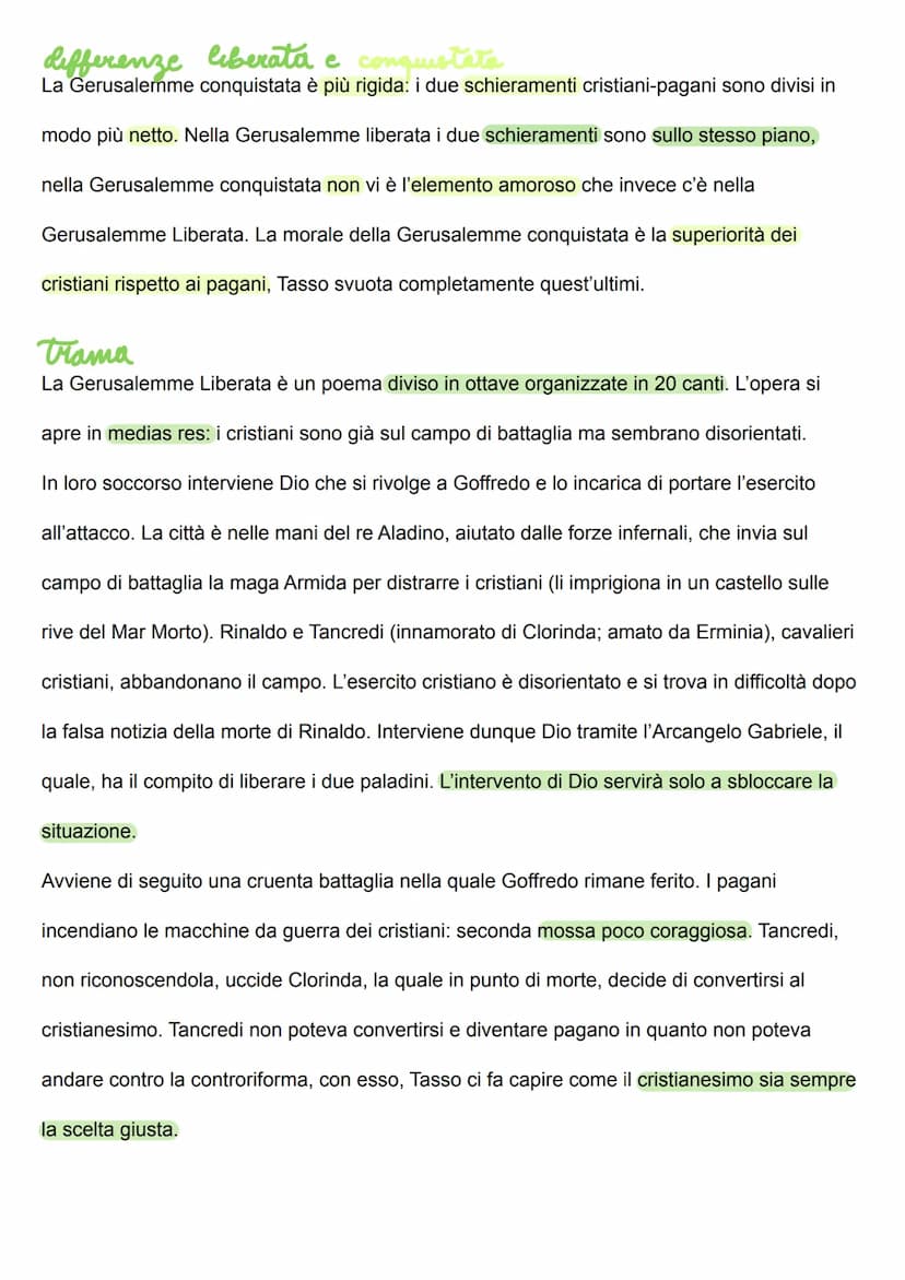 Tasso
Torquato Tasso nacque a Sorrento nel 1544 da madre napoletana e padre bergamasco. Già
la sua condizione di nascita lo inserì in un con