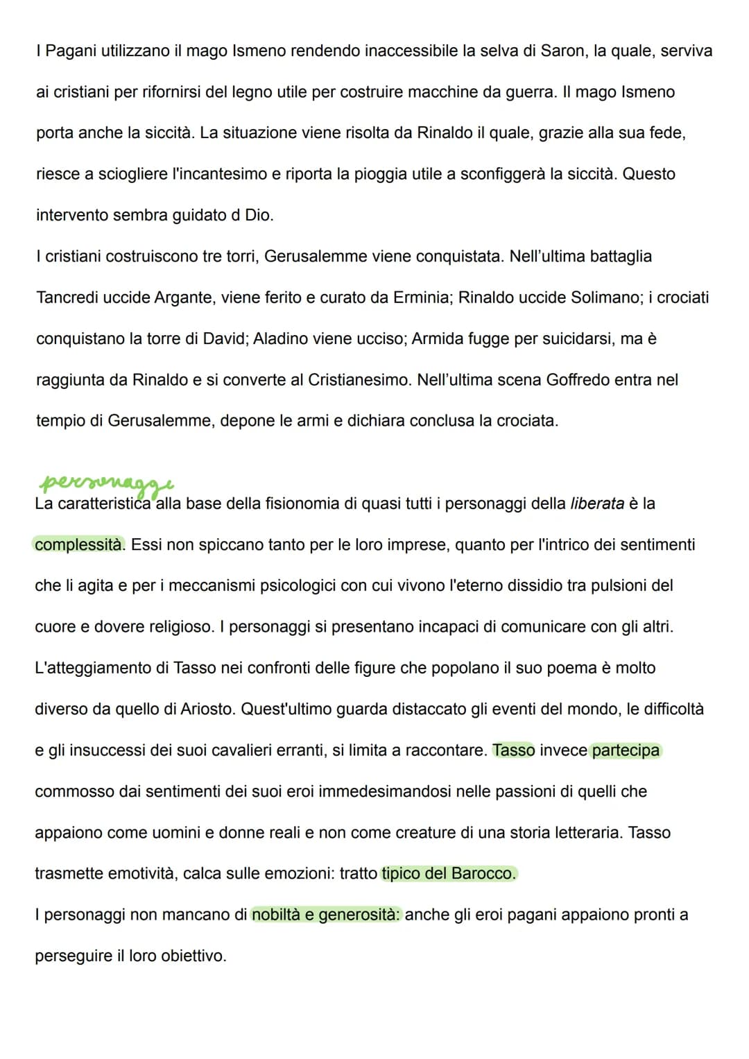 Tasso
Torquato Tasso nacque a Sorrento nel 1544 da madre napoletana e padre bergamasco. Già
la sua condizione di nascita lo inserì in un con