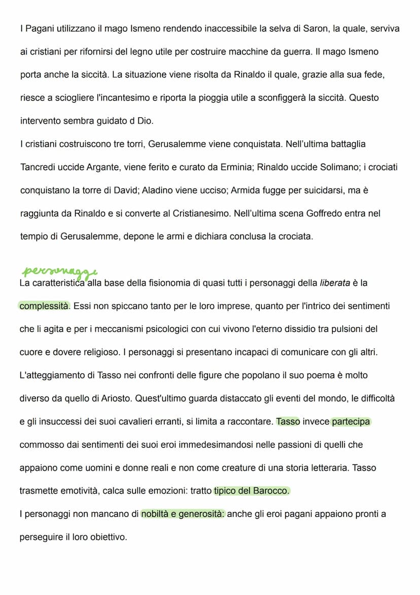 Tasso
Torquato Tasso nacque a Sorrento nel 1544 da madre napoletana e padre bergamasco. Già
la sua condizione di nascita lo inserì in un con