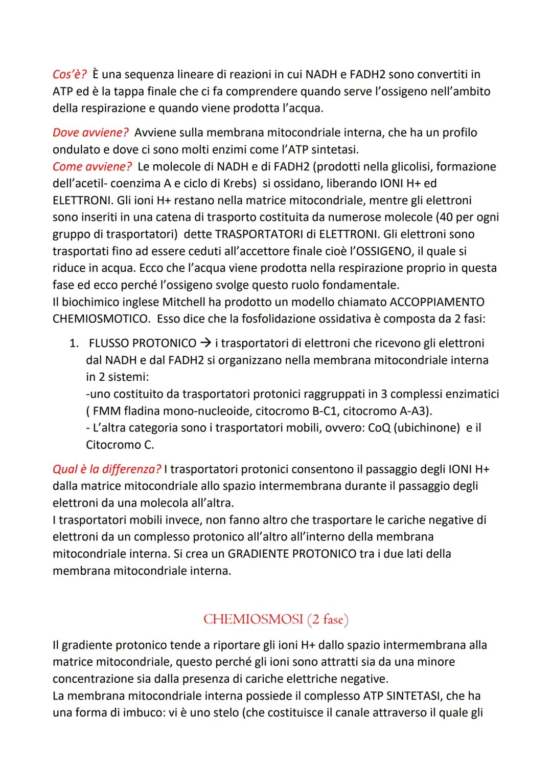 LA RESPIRAZIONE CELLULARE
E' il processo mediante il quale una cellula, in presenza di ossigeno, trasforma
composti organici (prevalentement