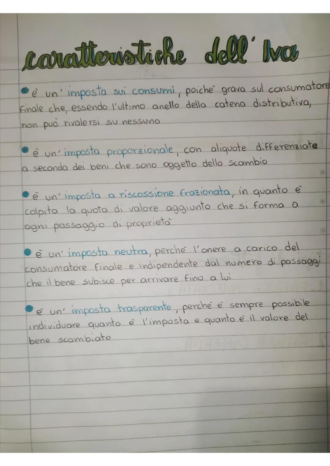 IVA
4e
·caratteri
generali
e la più importante fra le imposte indirette.
L'iva, cioe l'imposta sul valore aggiunto si applica
sulle cessioni