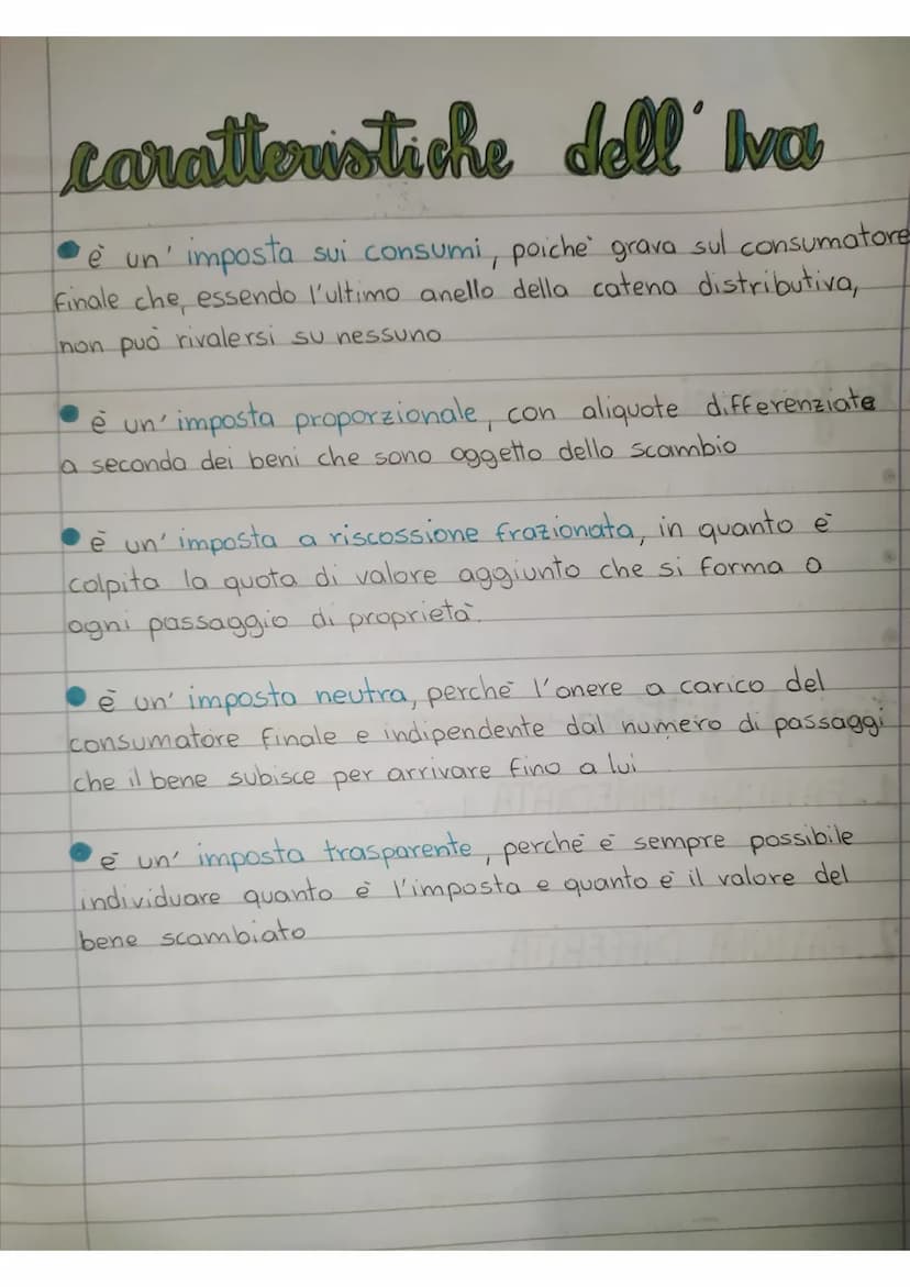 IVA
4e
·caratteri
generali
e la più importante fra le imposte indirette.
L'iva, cioe l'imposta sul valore aggiunto si applica
sulle cessioni