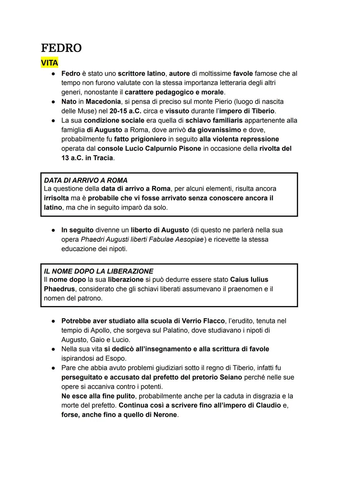 # FEDRO
## VITA

*   Fedro è stato uno scrittore latino, autore di moltissime favole famose che al
tempo non furono valutate con la stessa i