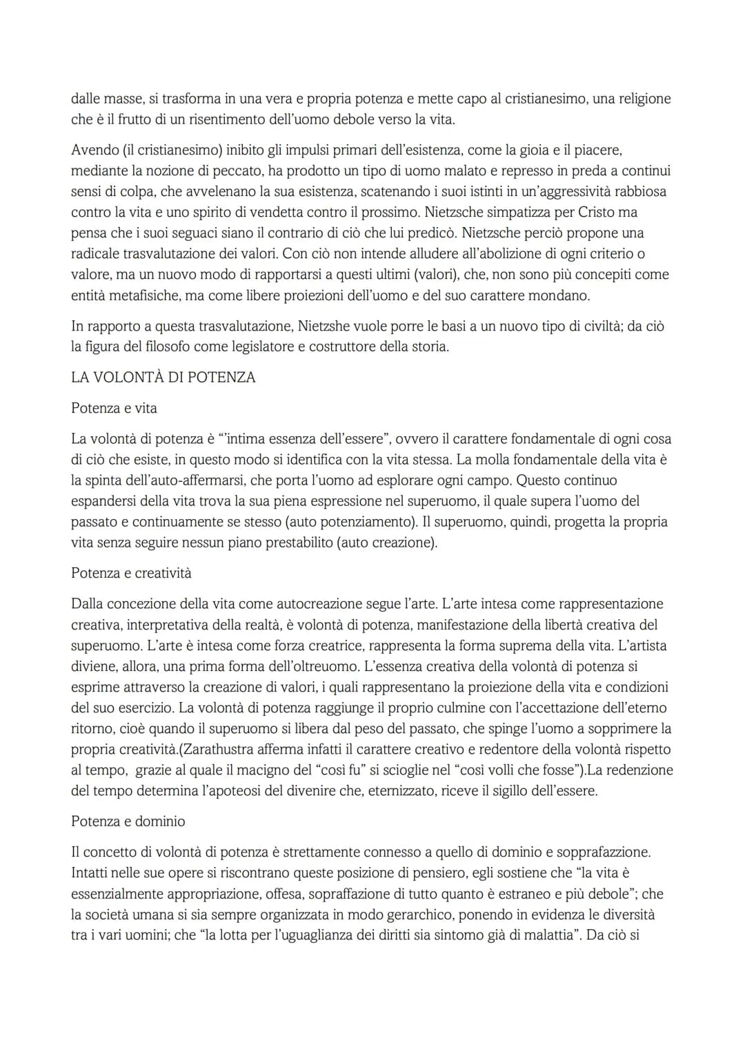 NIETZSCHE
È lo spartiacque tra la filosofia tradizionale e il pensiero del 1900. È il filosofo più asistematico nella
storia della filosofia