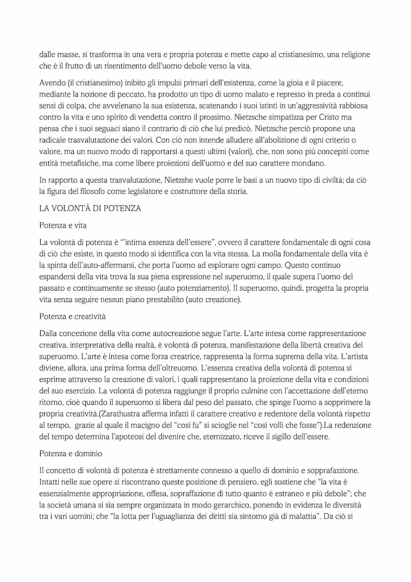 NIETZSCHE
È lo spartiacque tra la filosofia tradizionale e il pensiero del 1900. È il filosofo più asistematico nella
storia della filosofia