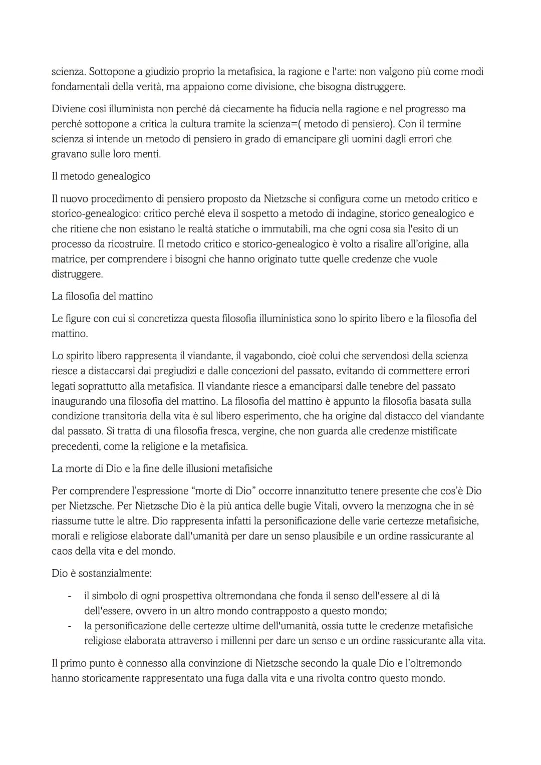 NIETZSCHE
È lo spartiacque tra la filosofia tradizionale e il pensiero del 1900. È il filosofo più asistematico nella
storia della filosofia