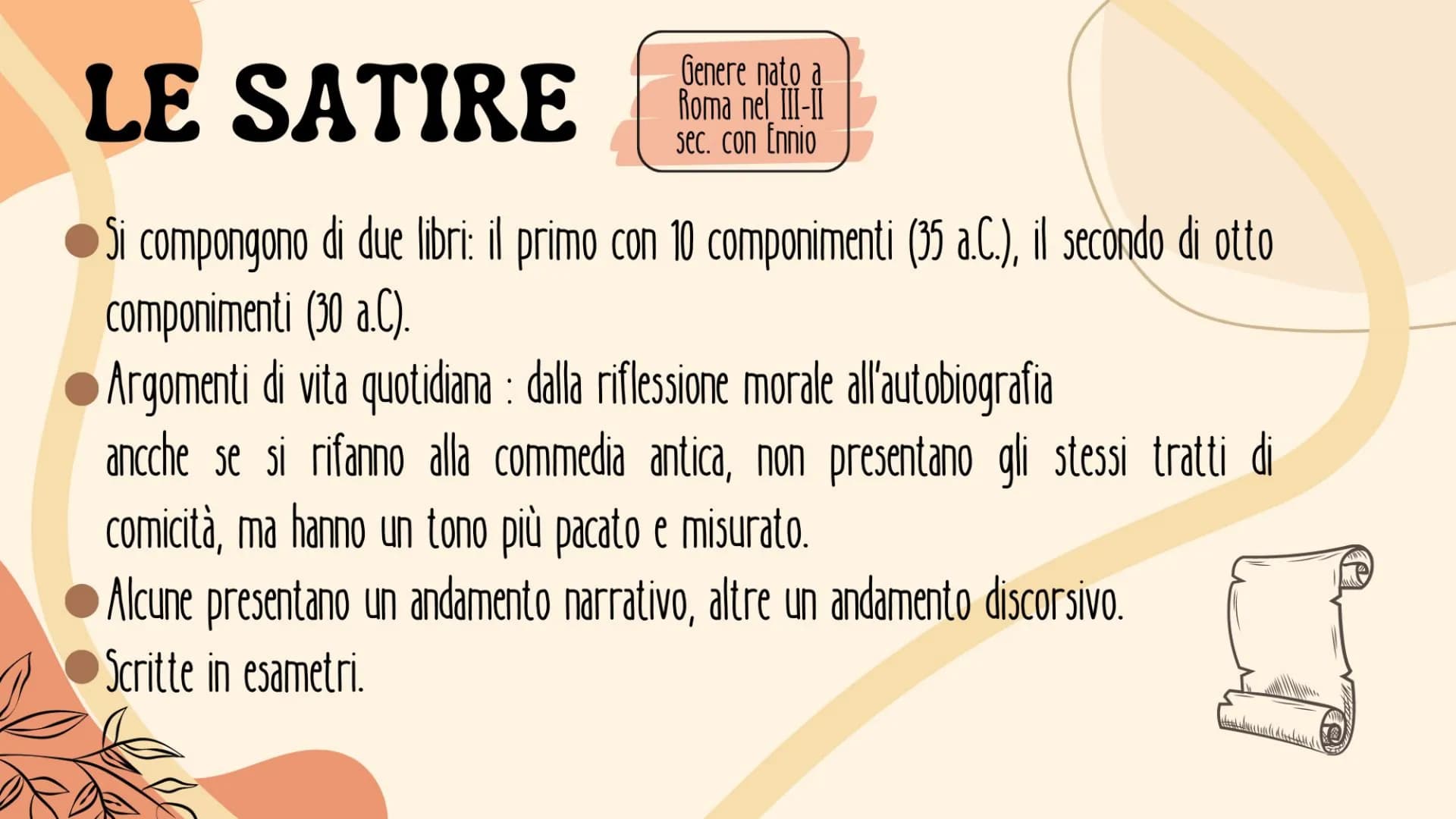 ORAZIO
BEATRICE FLAMMINI LA VITA
Nasce a Venosa l'8 dicembre del 65 a.C. da una famiglia di umili origini
● Si trasferisce a Roma con il pad