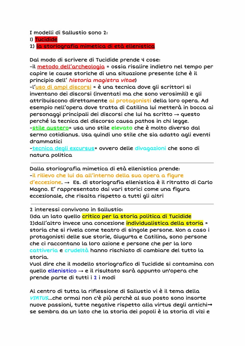 SALLUSTIO
Nasce ad Amiterno (Aquila) nell'86 ac. Proviene da una famiglia
plebea e giunge a Roma per compiere il cursus honorum
divenendo pr