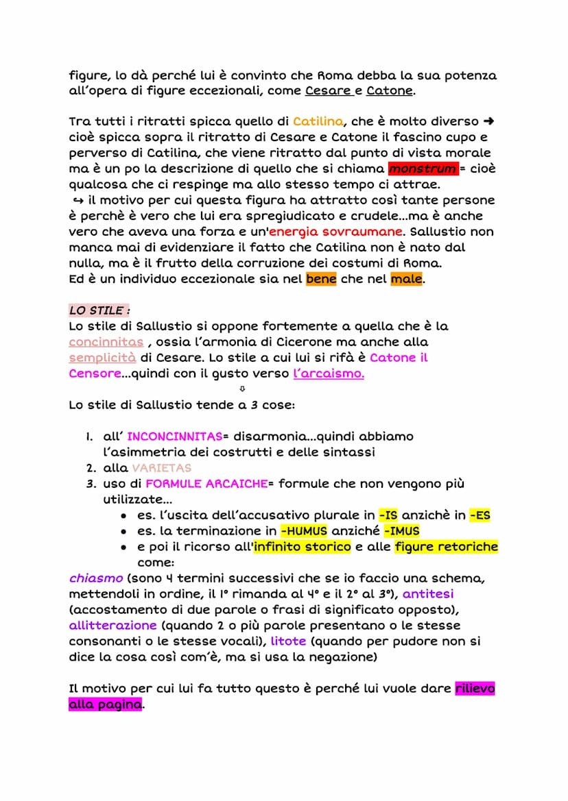SALLUSTIO
Nasce ad Amiterno (Aquila) nell'86 ac. Proviene da una famiglia
plebea e giunge a Roma per compiere il cursus honorum
divenendo pr