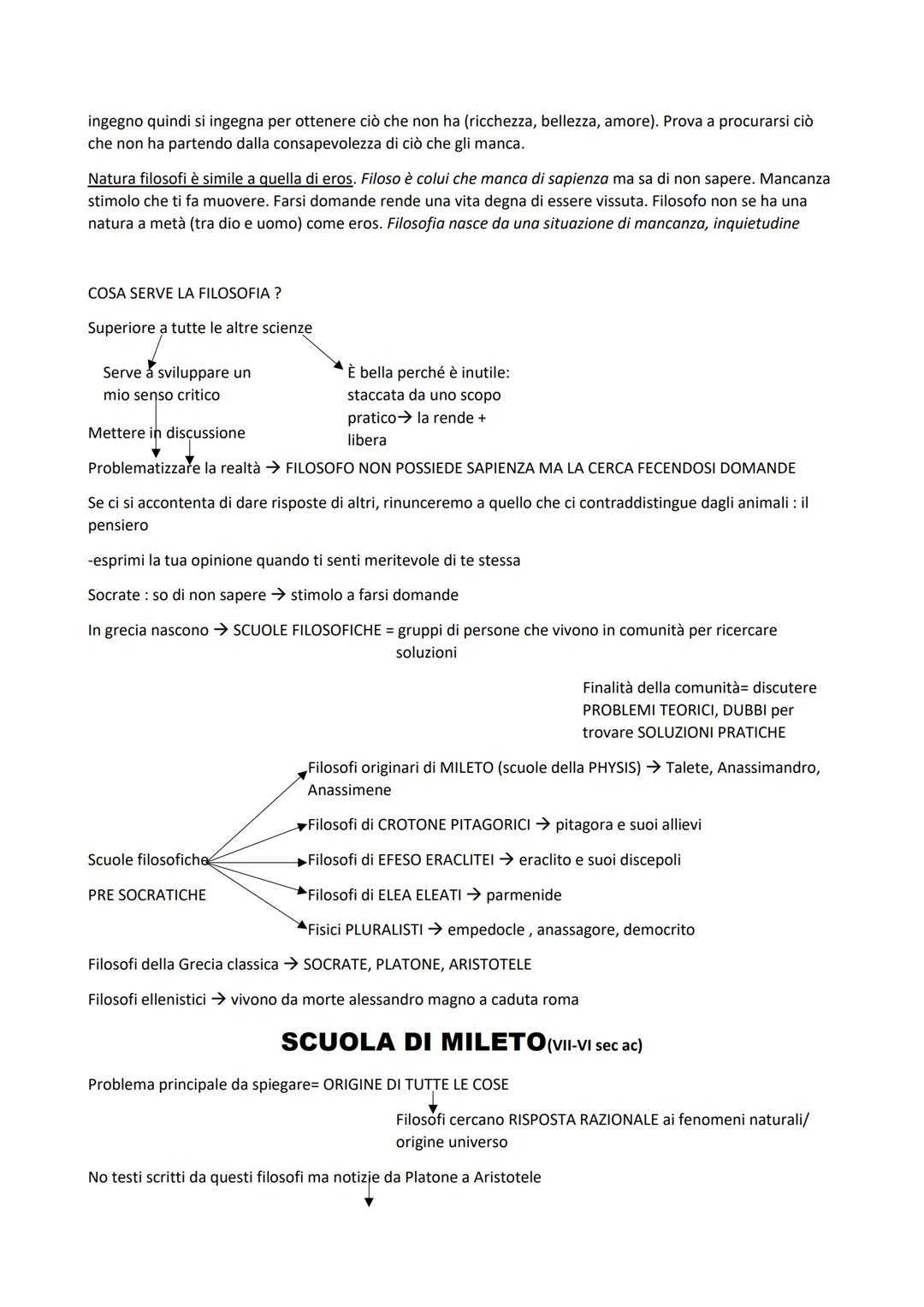 LE ORIGINI DELLA FILO/SOFIA
Sapienza
Nasce in grecia nelle colonie dell'asia minore(colonia greca) ad es asmo, mileto....
Primi filosofi son