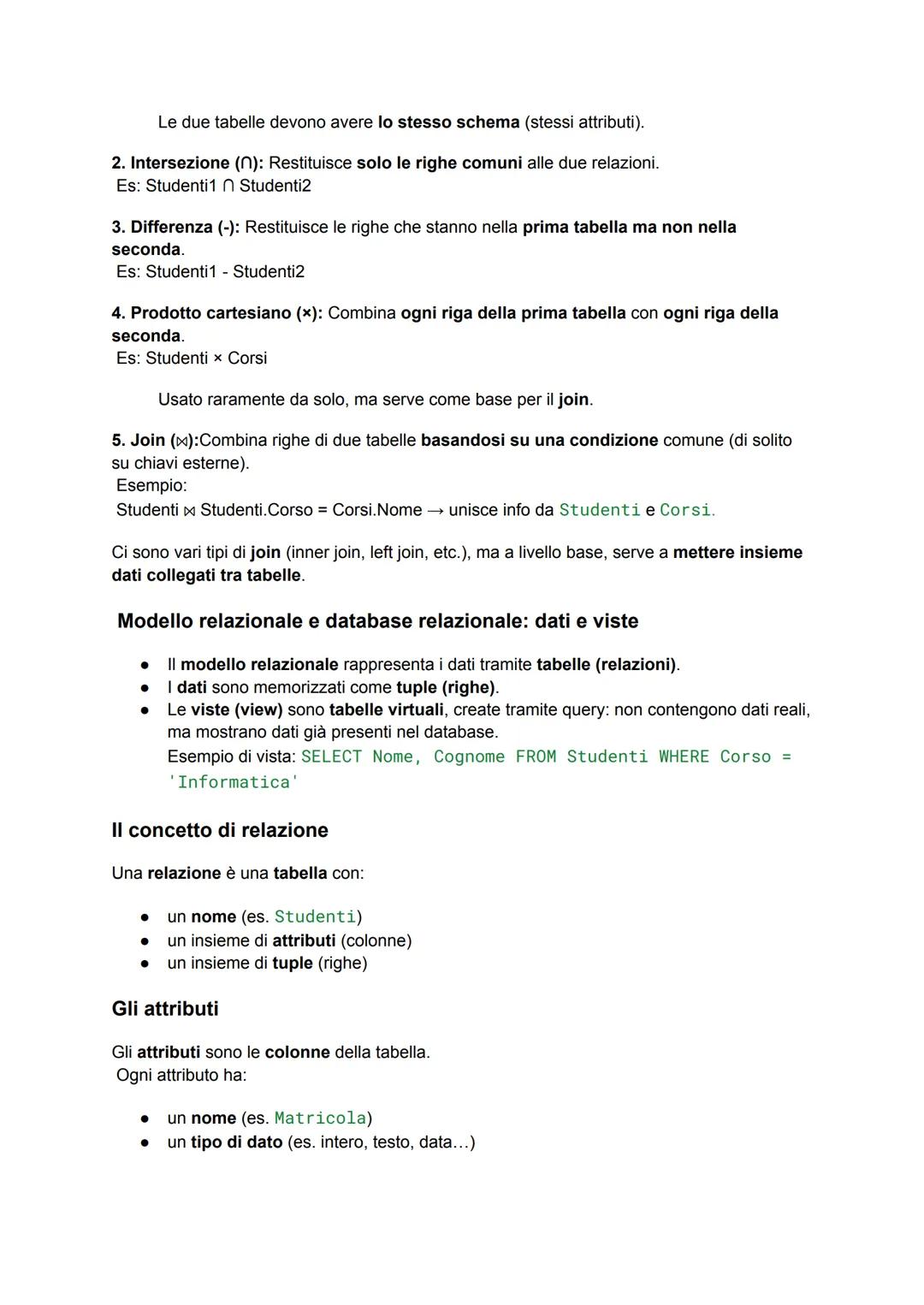 RIPASSO DI INFORMATICA PER MATURITA'
Un database (o base di dati) è un insieme organizzato di dati strutturati e correlati tra loro,
che ven