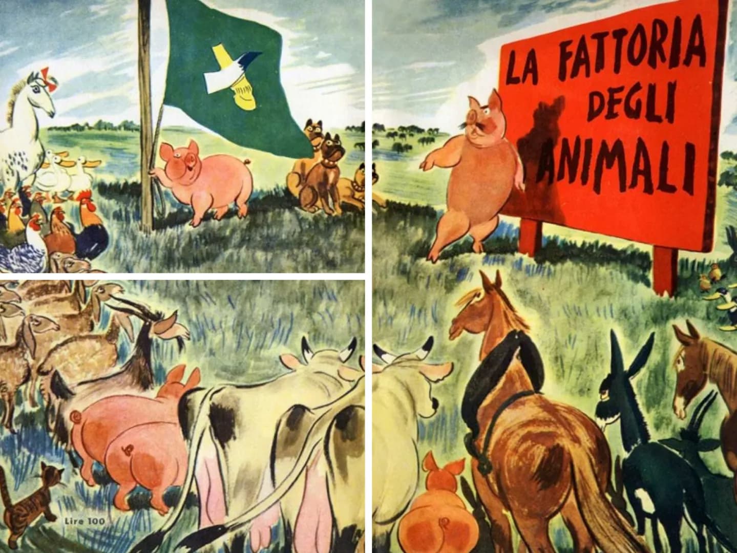 Ank
(ET
La fattoria
degli animali A
THAT
Introduzione
La fattoria degli animali è un romanzo distopico di
George Orwell (pseudonimo di Georg