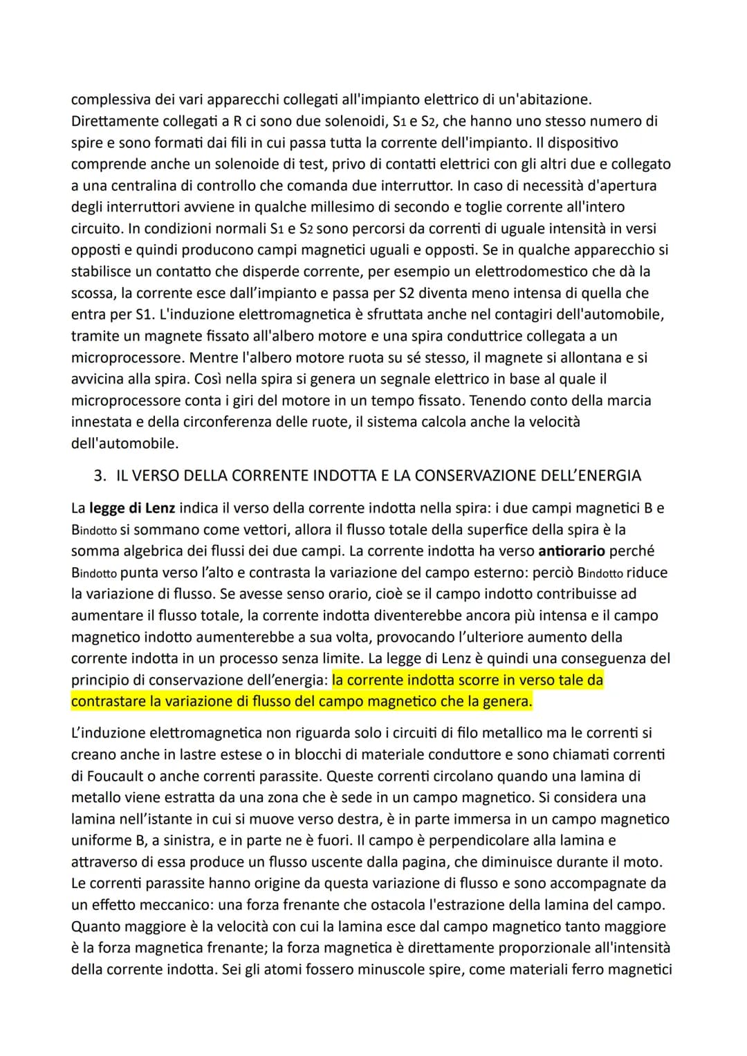 CAPITOLO 22: L'INDUZIONE ELETTROMAGNETICA
1. LA CORRENTE INDOTTA
Osservando che vicino a un filo percorso da corrente un ago magnetico risen