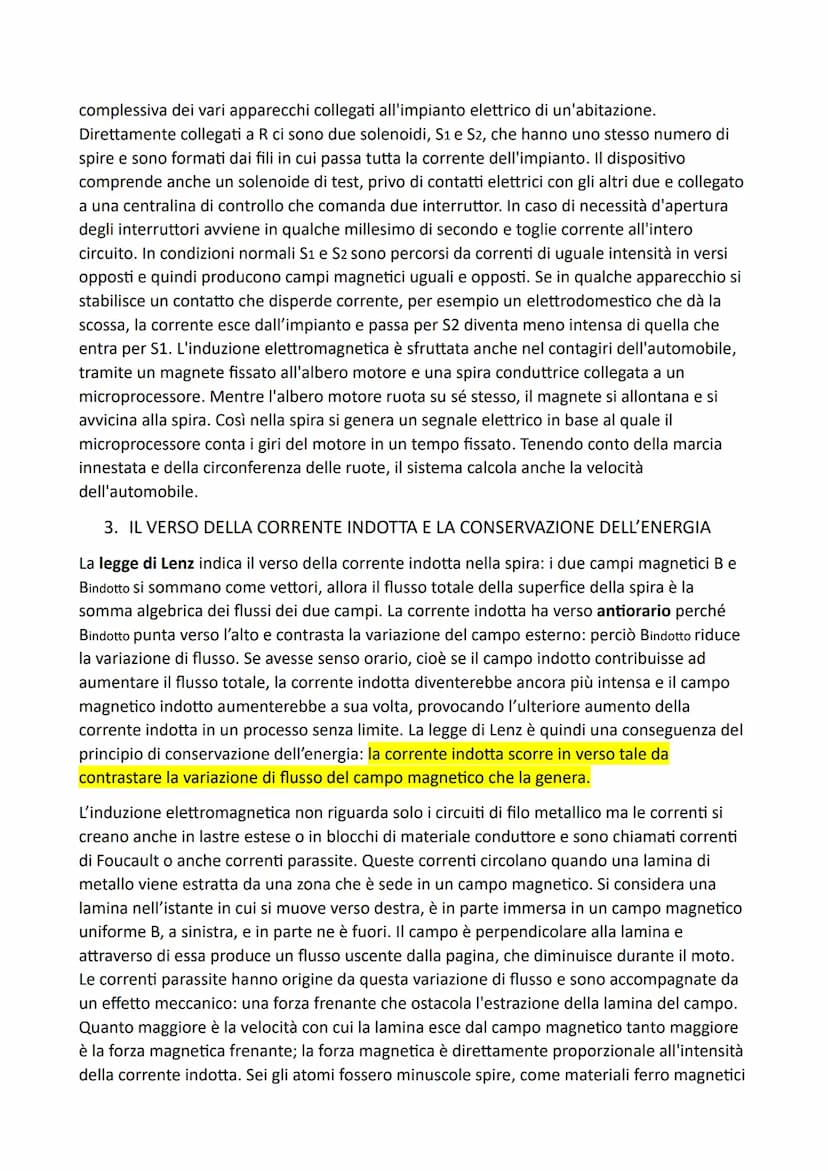 CAPITOLO 22: L'INDUZIONE ELETTROMAGNETICA
1. LA CORRENTE INDOTTA
Osservando che vicino a un filo percorso da corrente un ago magnetico risen
