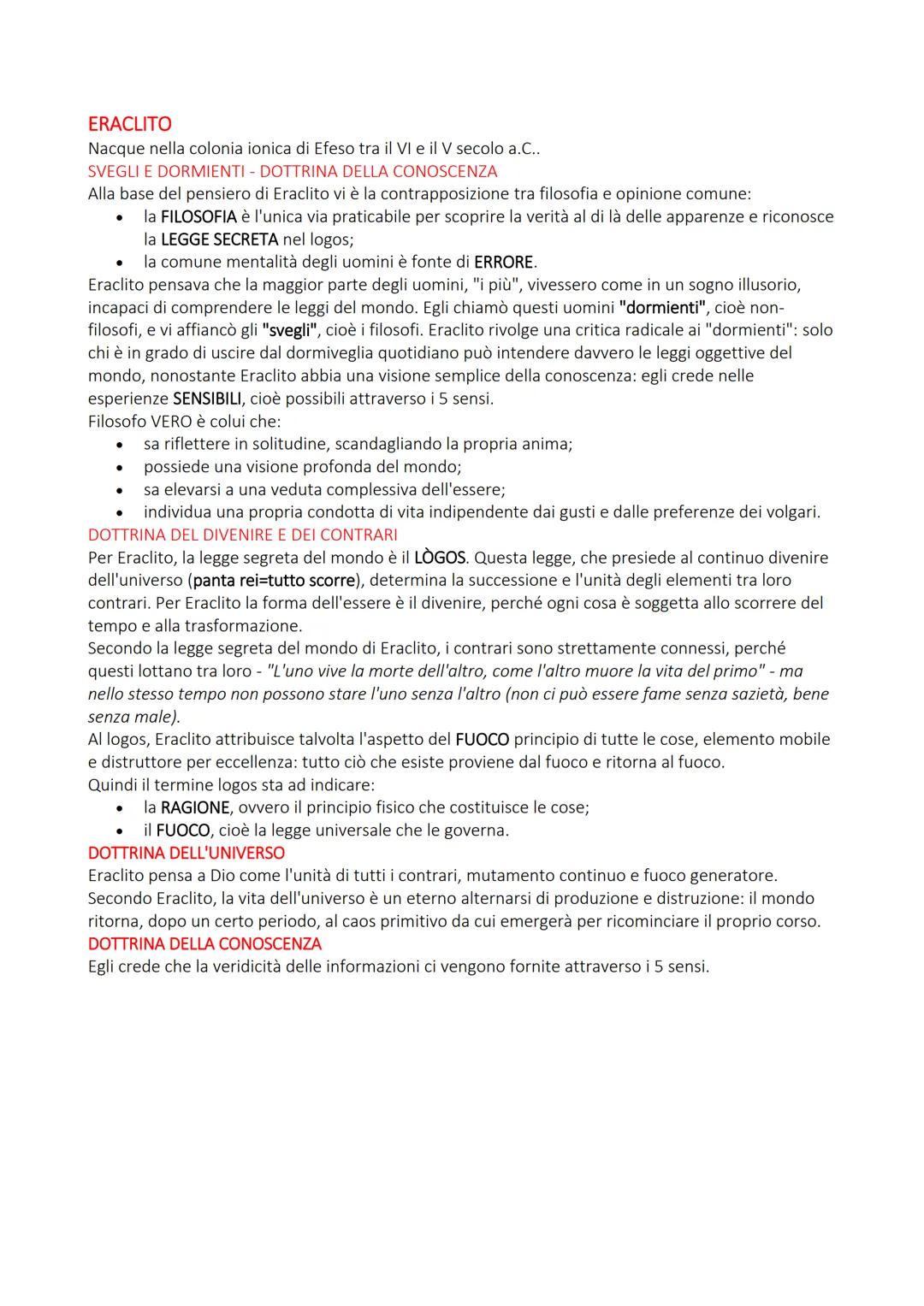 LA RICERCA DEL PRINCIPIO DI TUTTE LE COSE
I primi filosofi sono chiamati presocratici o presofisti. Questi si occuparono principalmente del
