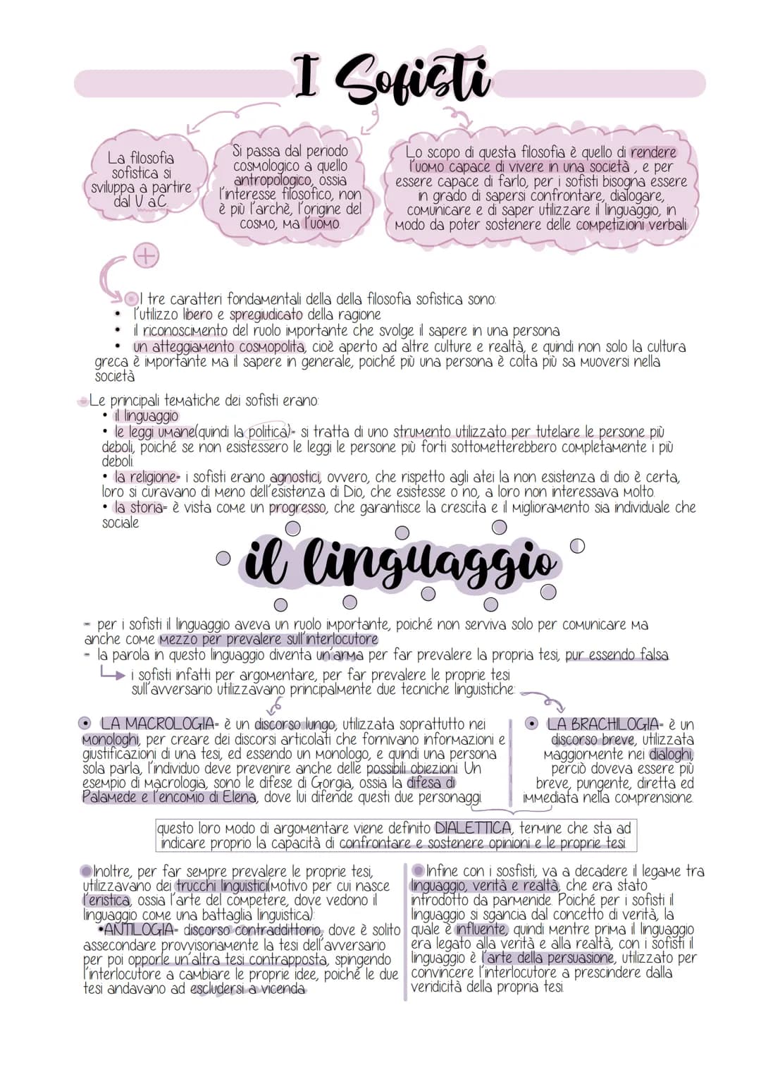 La filosofia
sofistica si
sviluppa a partire
dal V aC.
I Soficti
Si passa dal periodo
COSMologico a quello
antropologico, ossia
l'interesse 