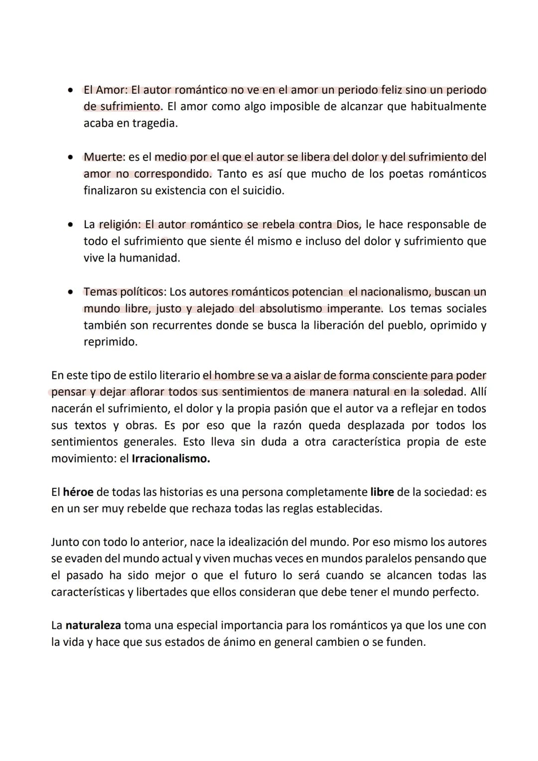 El romanticismo literario español.
El romanticismo literario español es complejo.
En la literatura se pueden considerar dos tipologías: el r