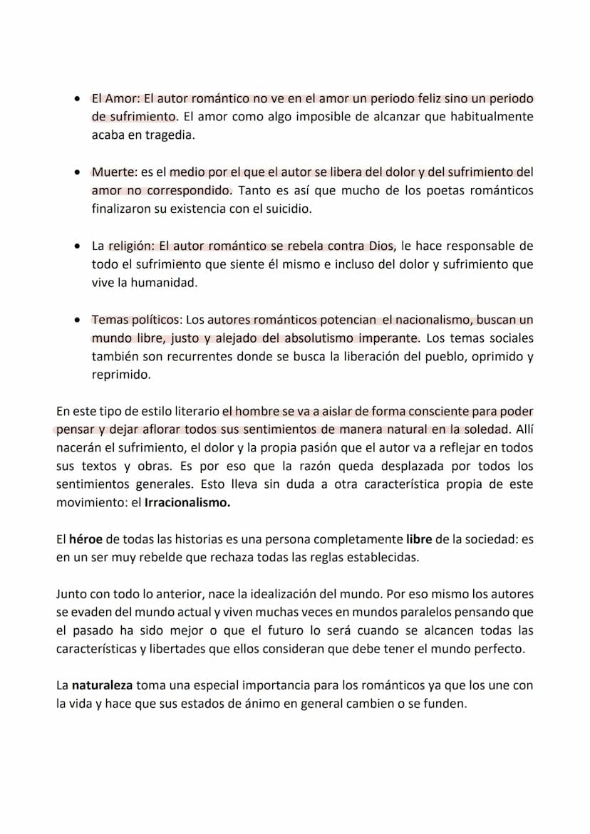 El romanticismo literario español.
El romanticismo literario español es complejo.
En la literatura se pueden considerar dos tipologías: el r