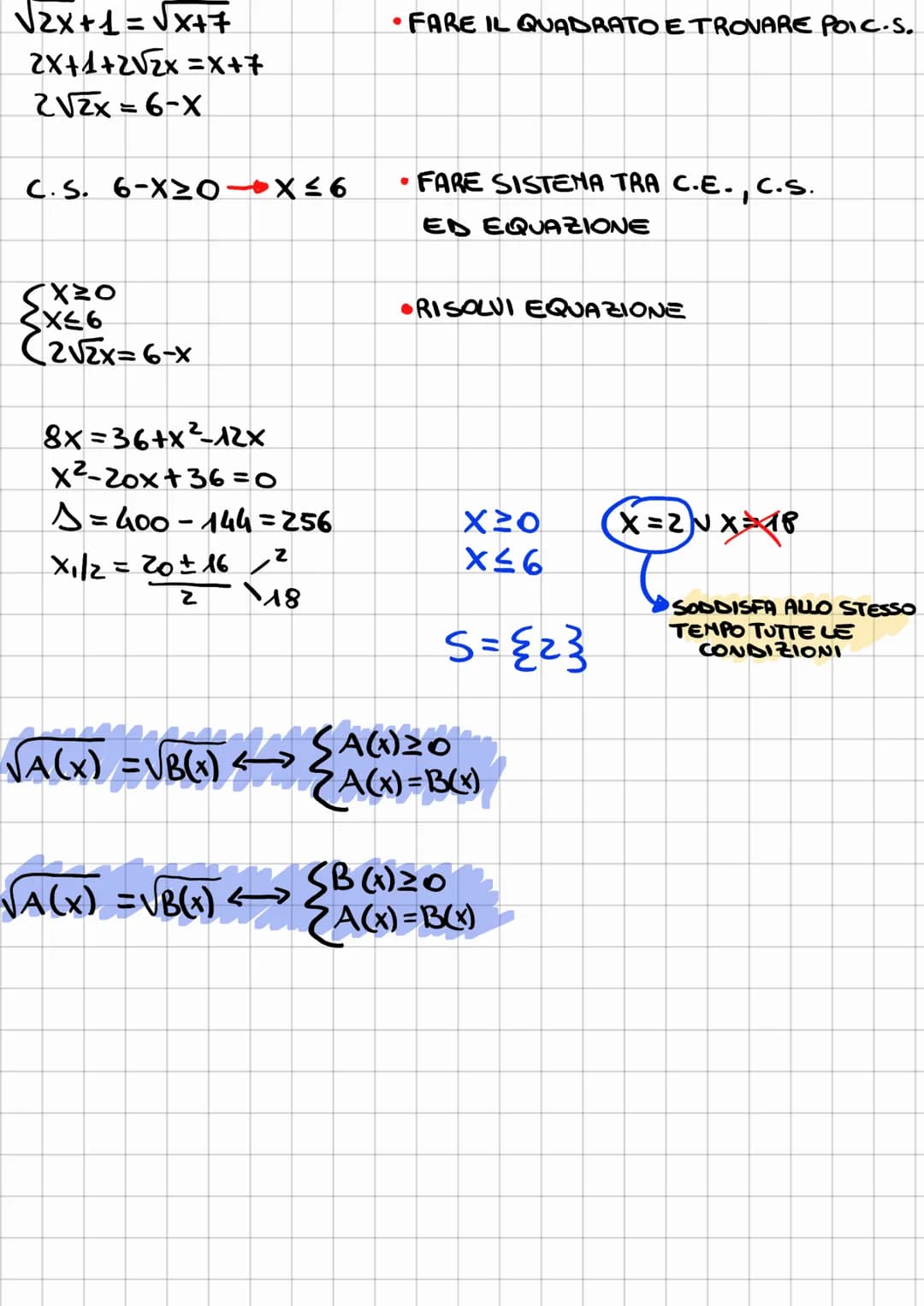 
<p>Irrational equations contain at least one radical. These equations can be solved by immediately verifying if the given equation is odd o