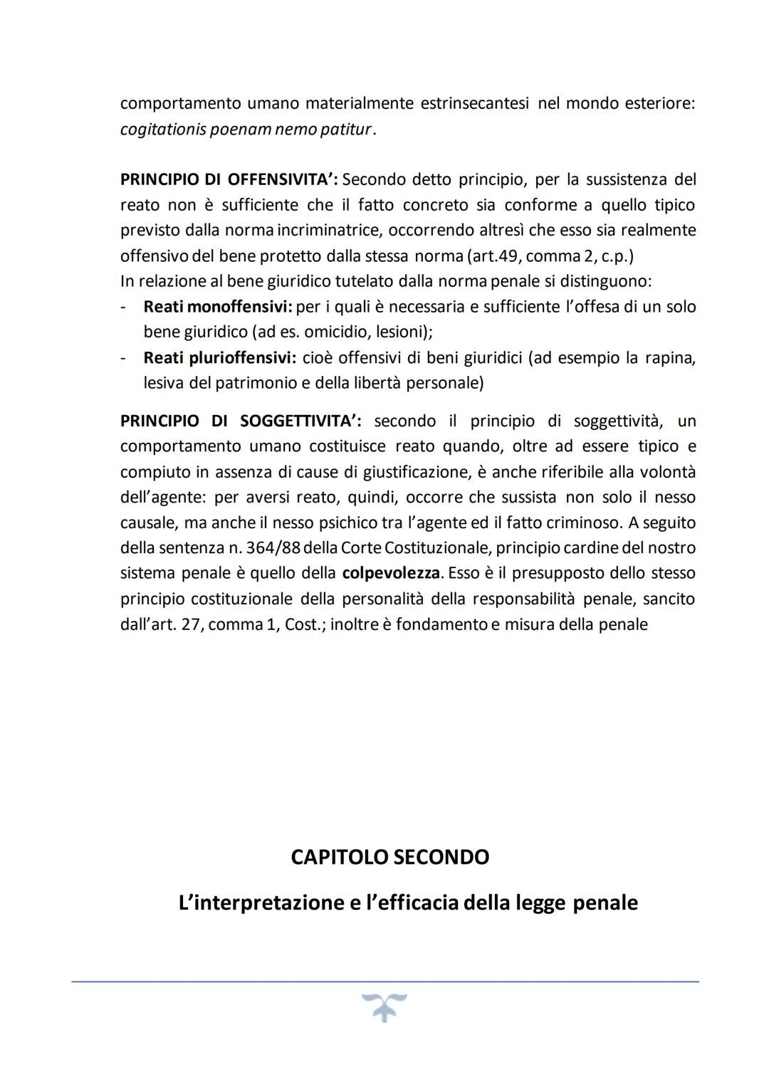 CAPITOLO PRIMO
Concetti introduttivi
Definizione di diritto penale: costituisce quel complesso di norme giuridiche con cui lo
Stato, mediant