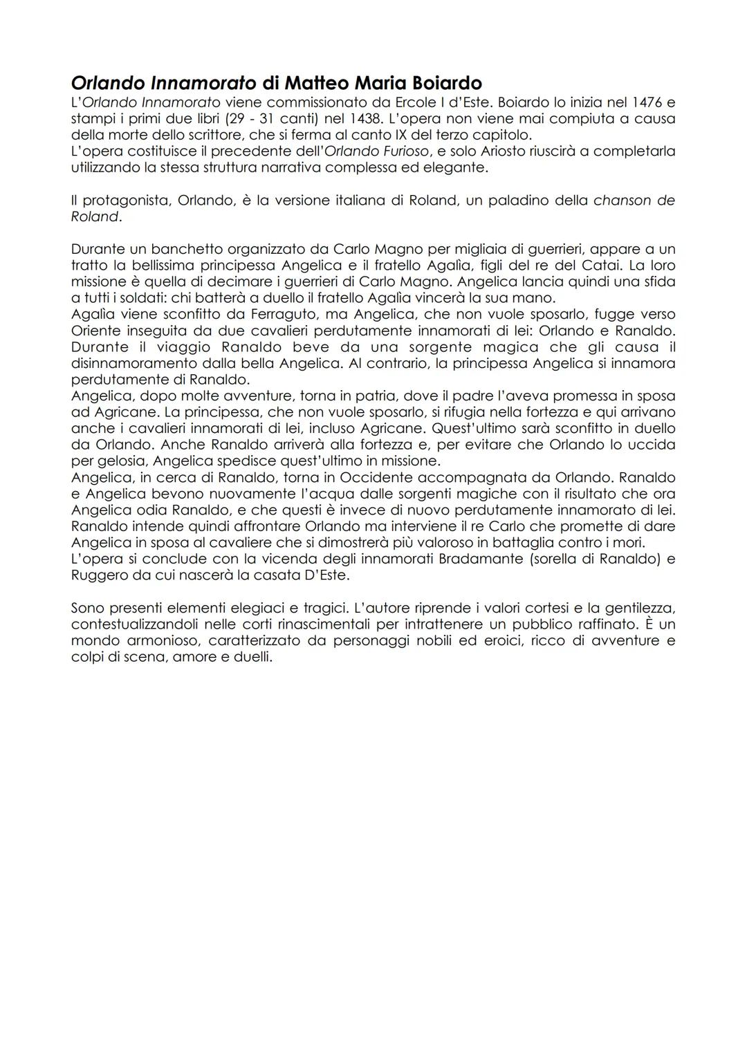 # Poema Cavalleresco

II Poema Cavalleresco si forma nel corso del XV secolo ed ottiene una grande fortuna.
Consiste nella fusione della mat