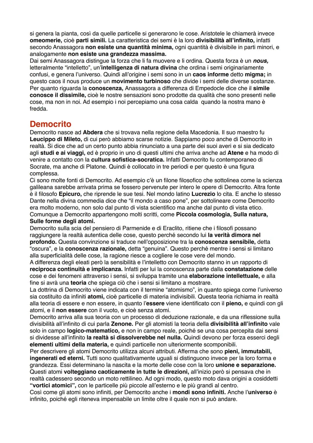I molteplici principi della realtà
I fisici pluralisti
I fisici pluralisti innanzitutto sono detti fisici perché studiano i fenomeni della n