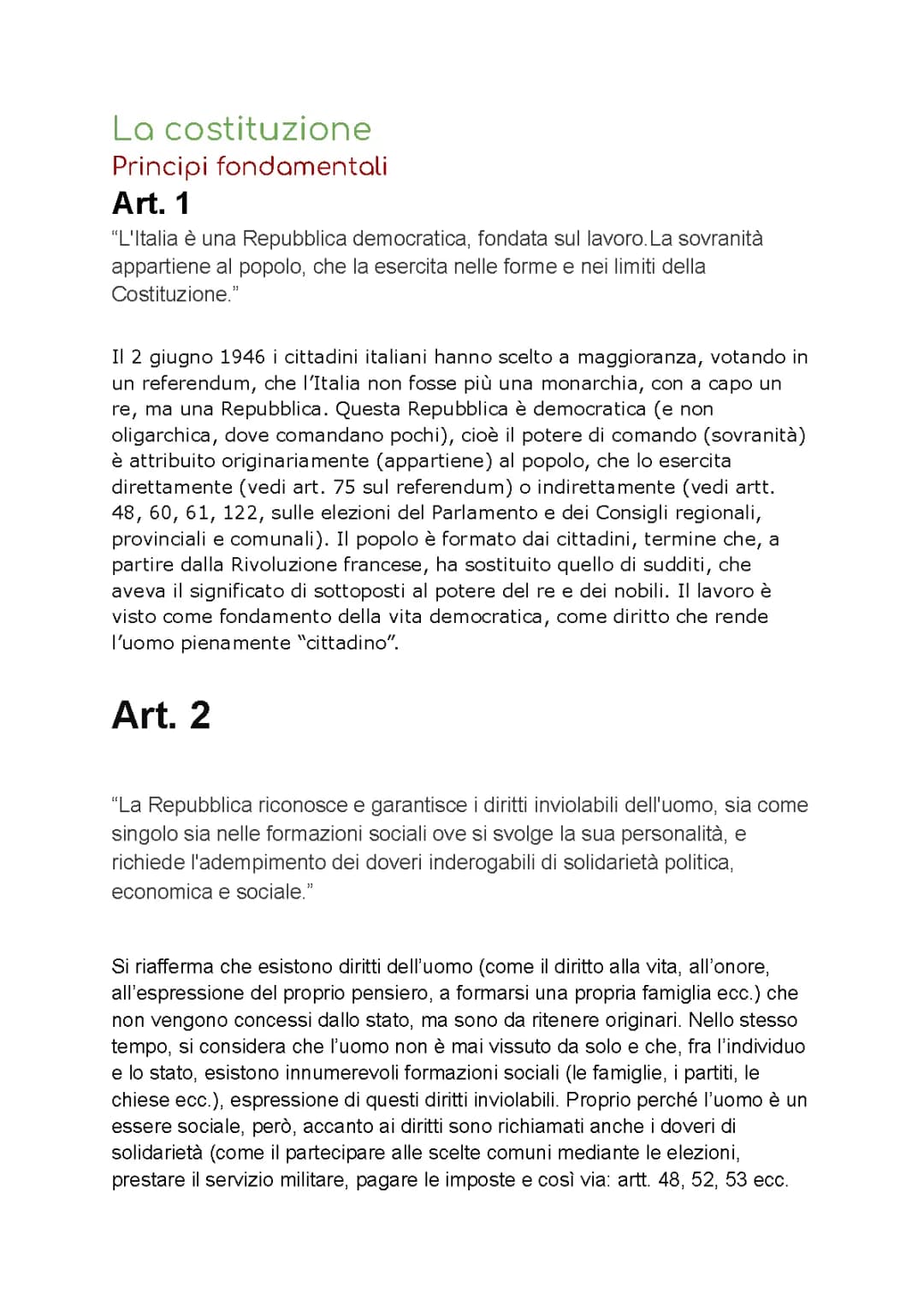 Impara la Costituzione Italiana e i Diritti dei Cittadini