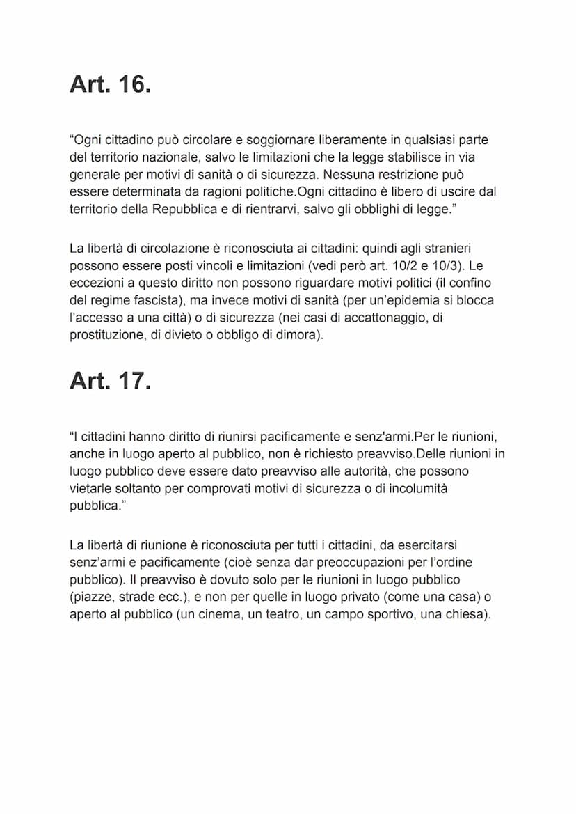 La costituzione
Principi fondamentali
Art. 1
"L'Italia è una Repubblica democratica, fondata sul lavoro.La sovranità
appartiene al popolo, c