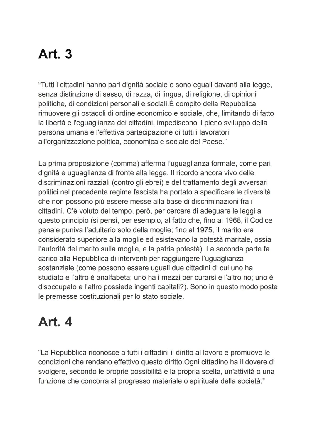 La costituzione
Principi fondamentali
Art. 1
"L'Italia è una Repubblica democratica, fondata sul lavoro.La sovranità
appartiene al popolo, c