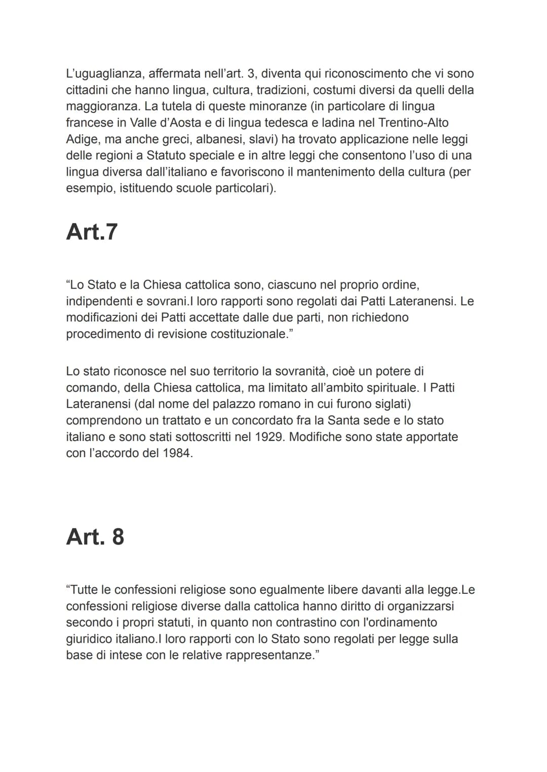 La costituzione
Principi fondamentali
Art. 1
"L'Italia è una Repubblica democratica, fondata sul lavoro.La sovranità
appartiene al popolo, c