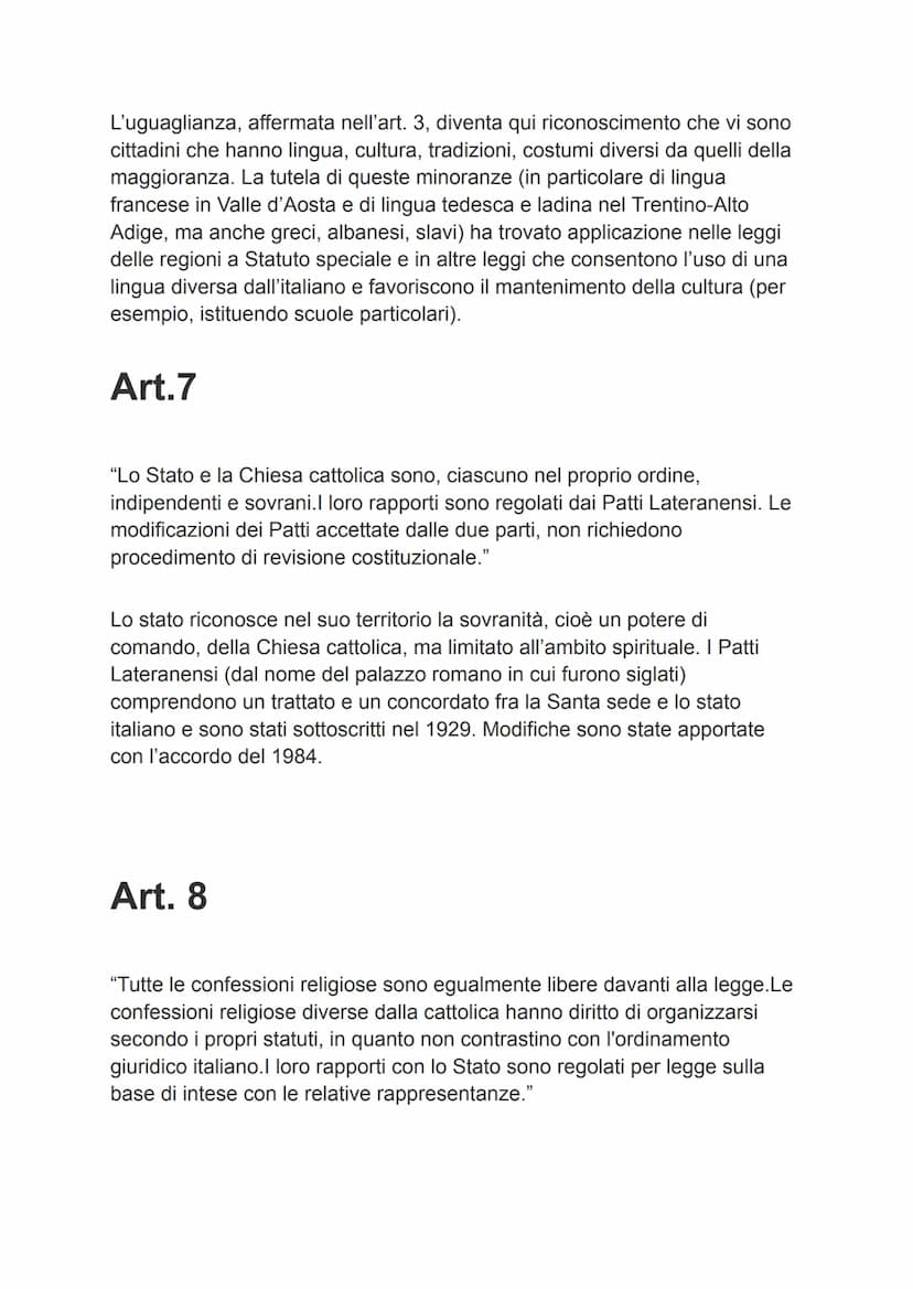 La costituzione
Principi fondamentali
Art. 1
"L'Italia è una Repubblica democratica, fondata sul lavoro.La sovranità
appartiene al popolo, c