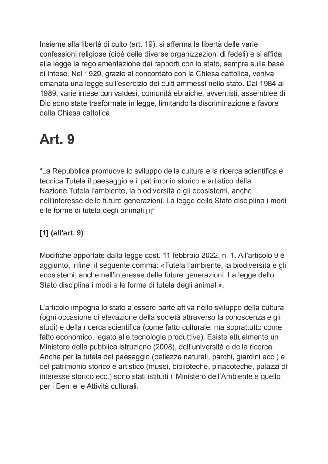 La costituzione
Principi fondamentali
Art. 1
"L'Italia è una Repubblica democratica, fondata sul lavoro.La sovranità
appartiene al popolo, c