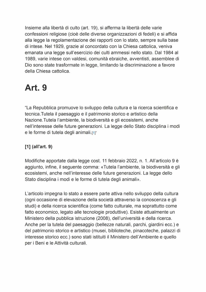 La costituzione
Principi fondamentali
Art. 1
"L'Italia è una Repubblica democratica, fondata sul lavoro.La sovranità
appartiene al popolo, c
