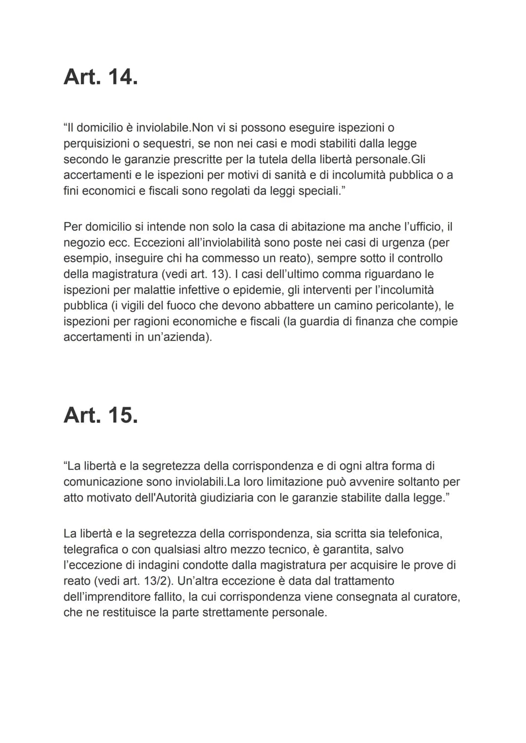La costituzione
Principi fondamentali
Art. 1
"L'Italia è una Repubblica democratica, fondata sul lavoro.La sovranità
appartiene al popolo, c