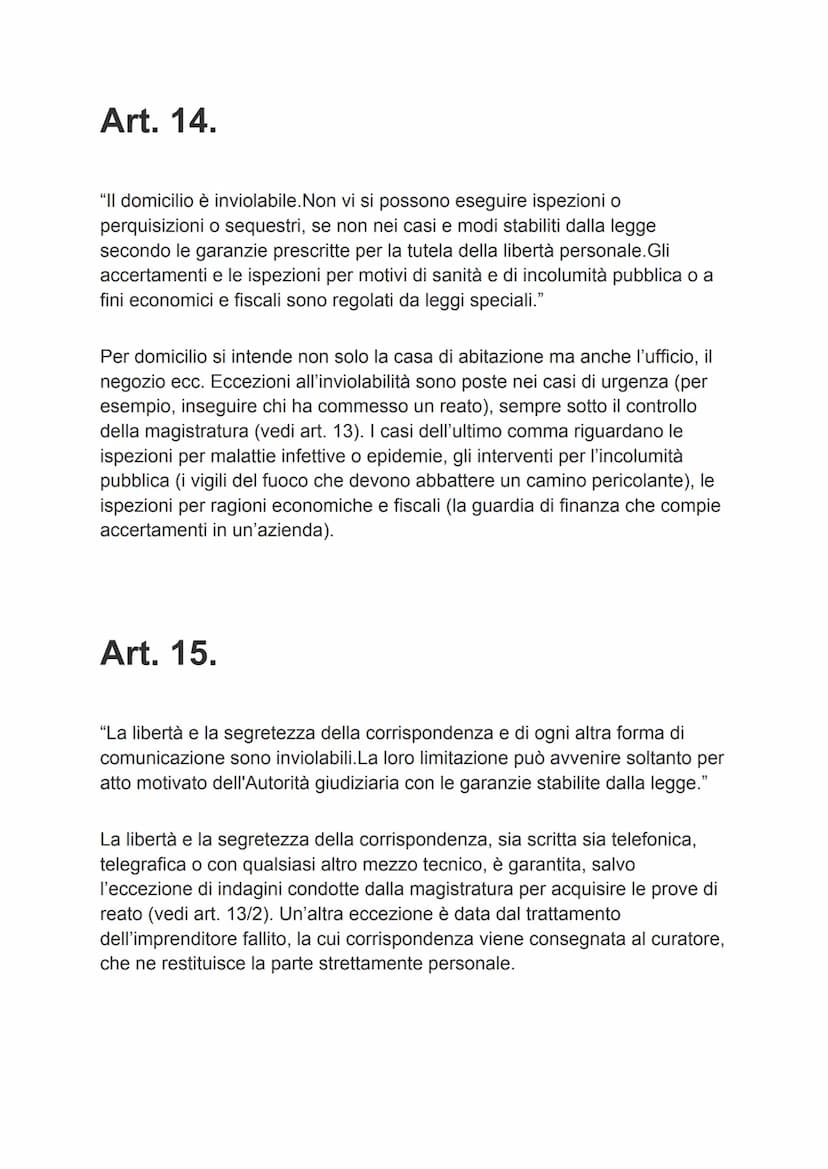 La costituzione
Principi fondamentali
Art. 1
"L'Italia è una Repubblica democratica, fondata sul lavoro.La sovranità
appartiene al popolo, c