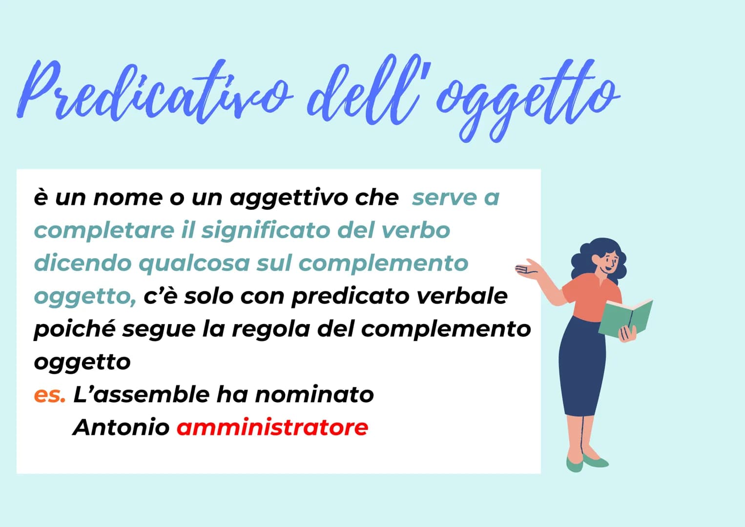 Analisi logica
L'analisi logica è formata da : -soggetto
-predicato
-complemento
Può avere però : -apposizione
-attributo
-predicativo del s