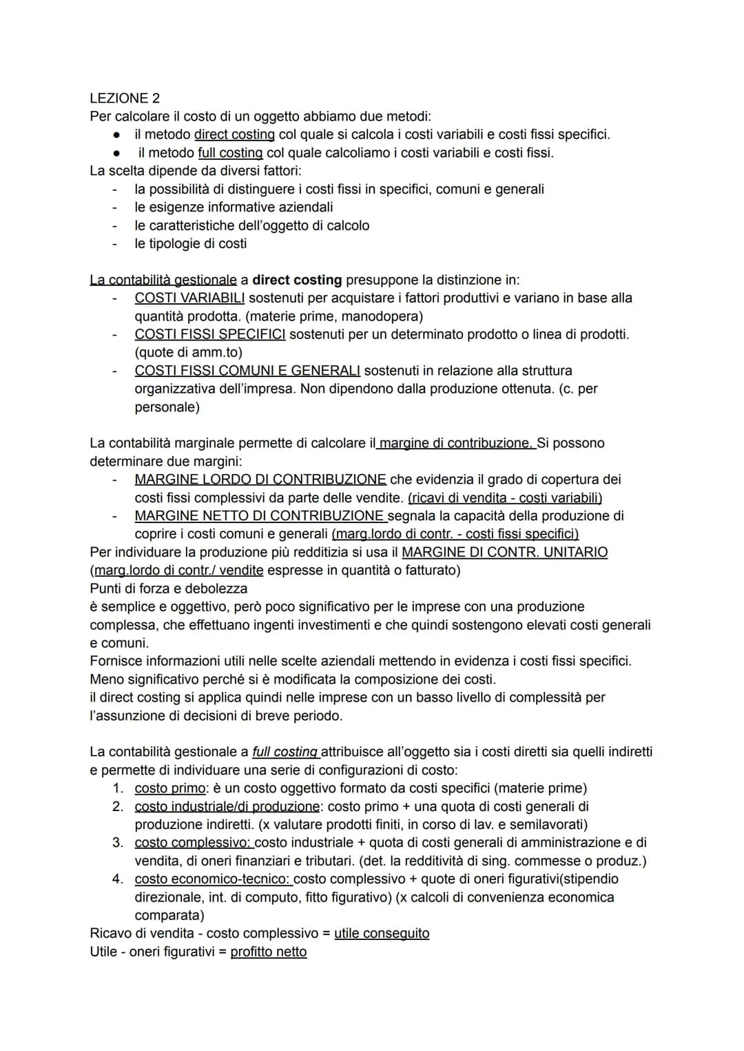 LA CONTABILITà GESTIONALE
II il sistema informativo direzionale supporta gli organi direzionali nell'assumere le decisioni
attraverso proces