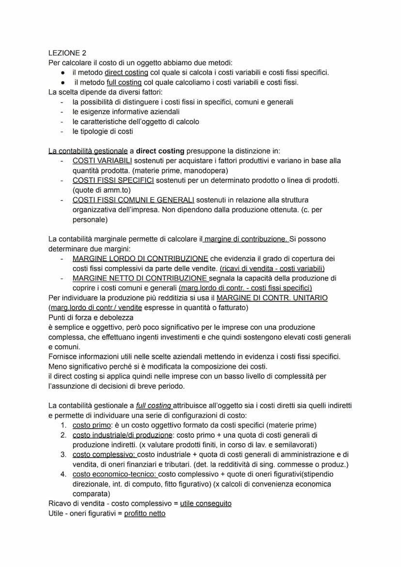 LA CONTABILITà GESTIONALE
II il sistema informativo direzionale supporta gli organi direzionali nell'assumere le decisioni
attraverso proces