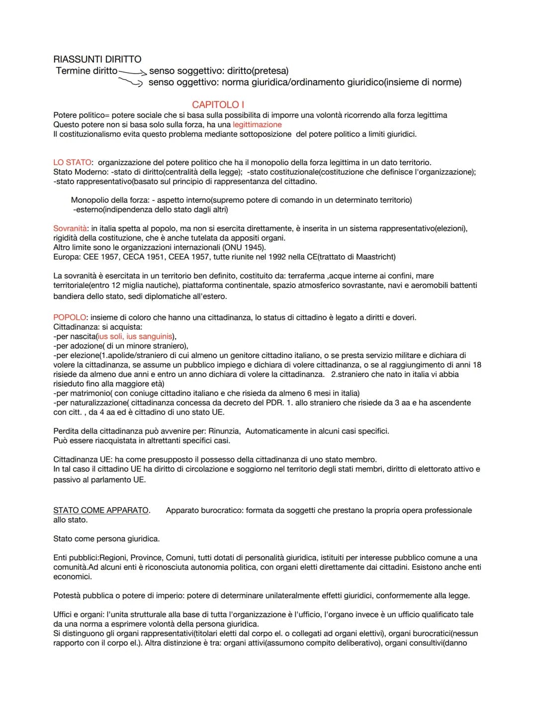 RIASSUNTI DIRITTO
Termine diritto-
senso soggettivo: diritto(pretesa)
senso oggettivo: norma giuridica/ordinamento giuridico(insieme di norm