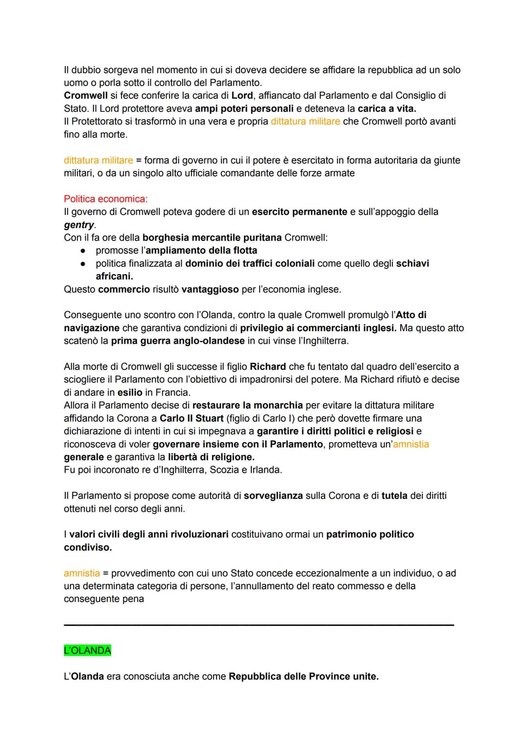 SITUAZIONE DELL'INGHILTERRA
SITUAZIONE SOCIALE
La società inglese aveva una struttura a piramide:
1. al vertice c'erano un ristretto numero 
