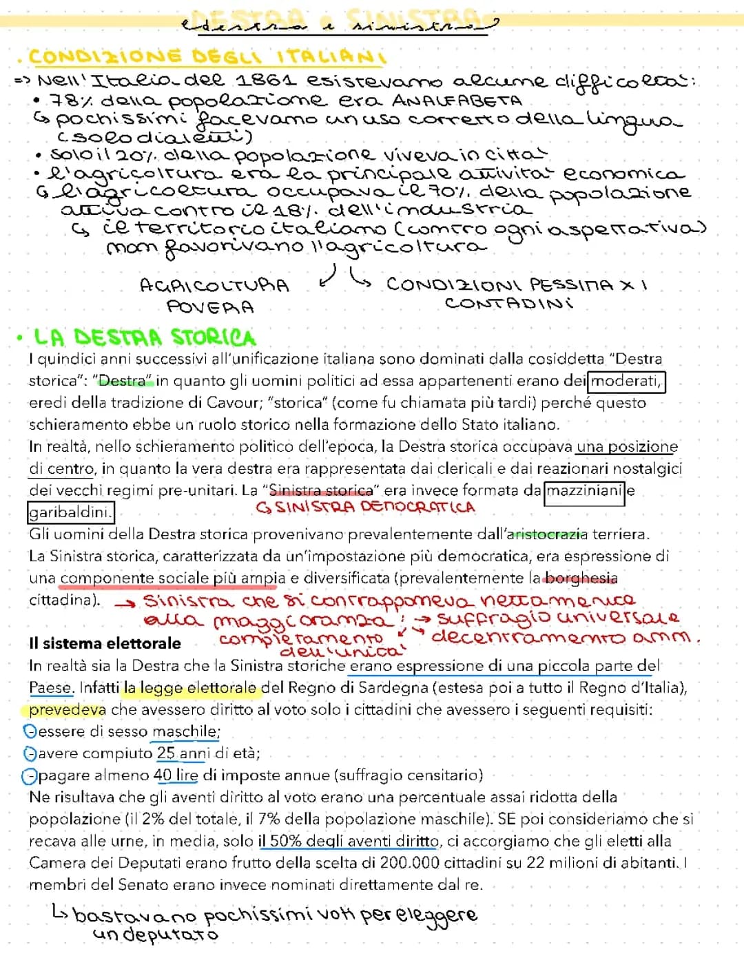 Destra e Sinistra storica