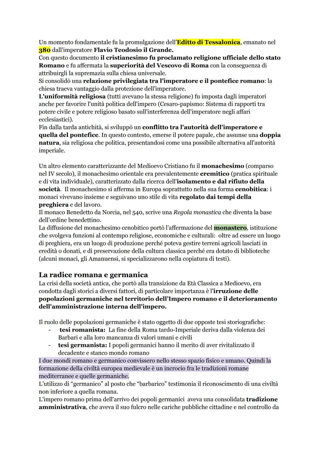 # IL MEDIOEVO

Il Medioevo è il periodo di storia compreso tra il 476 (caduta dell'impero Romano
d'occidente) e il 1492 (scoperta dell'Ameri