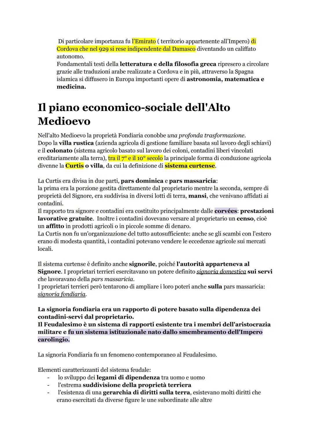 # IL MEDIOEVO

Il Medioevo è il periodo di storia compreso tra il 476 (caduta dell'impero Romano
d'occidente) e il 1492 (scoperta dell'Ameri
