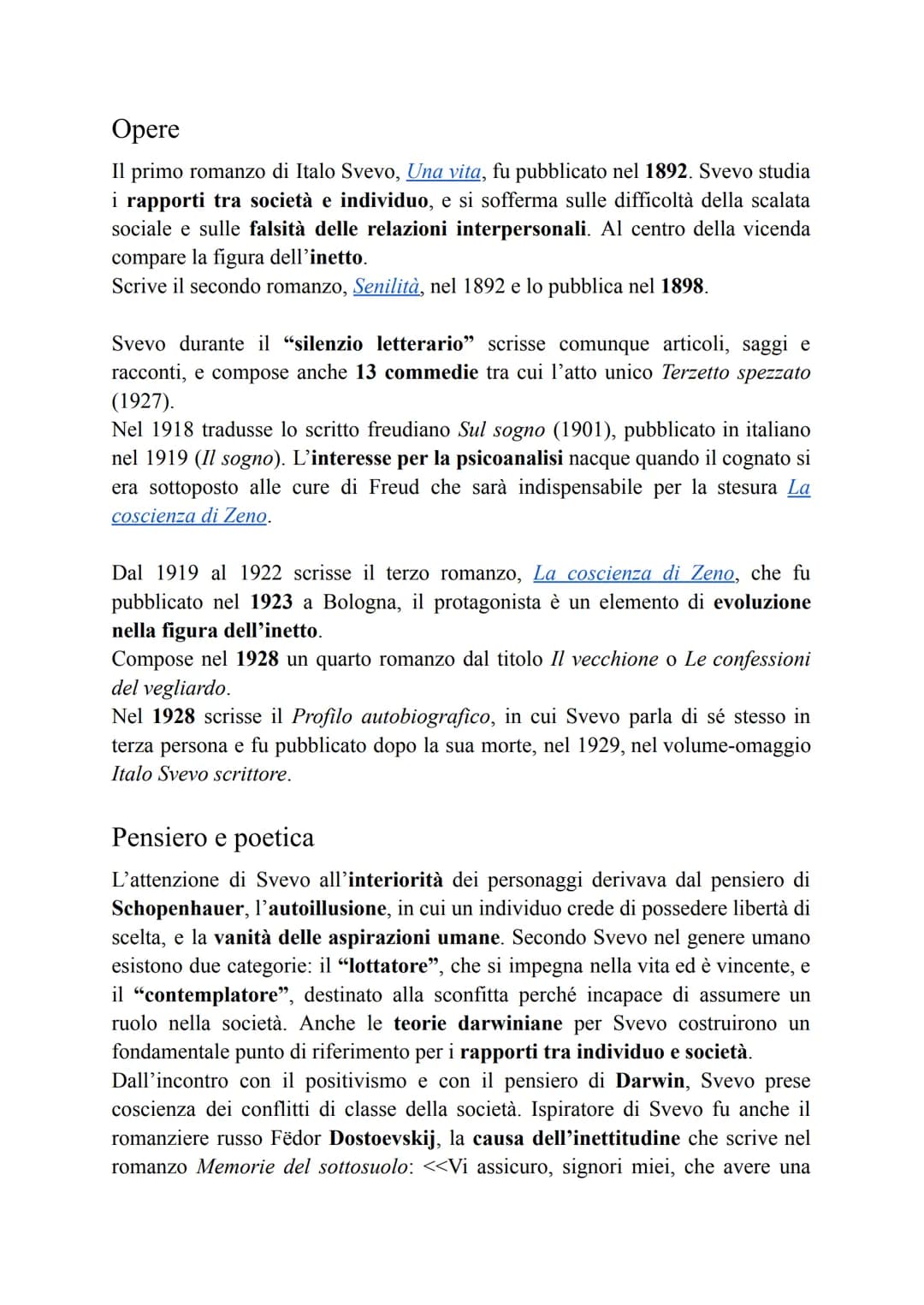 Italo Svevo
Vita
Italo Svevo (Ettore Schmitz) nacque a Trieste il 19 dicembre 1861 da una
famiglia ebraica. La famiglia paterna era austriac