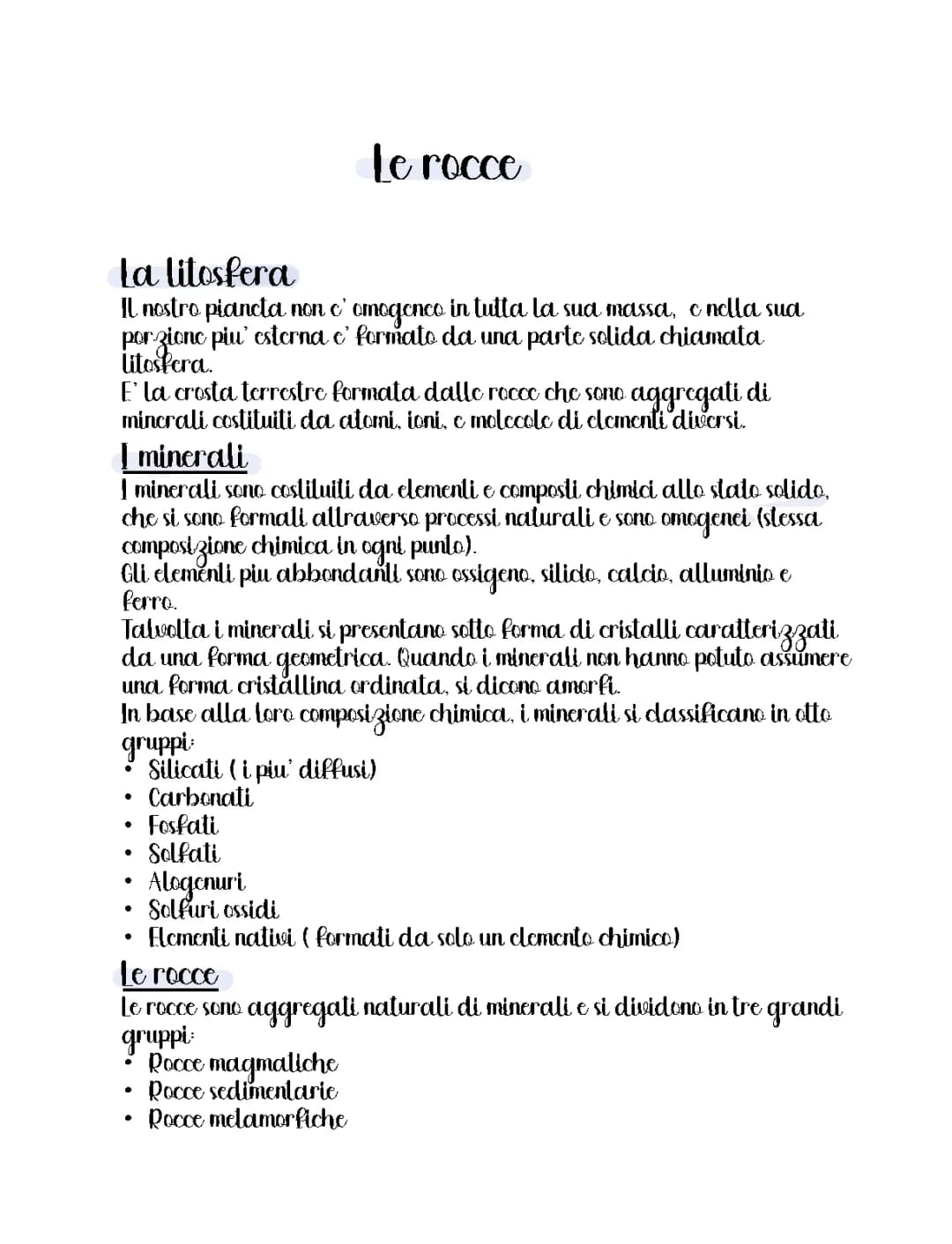 Le rocce