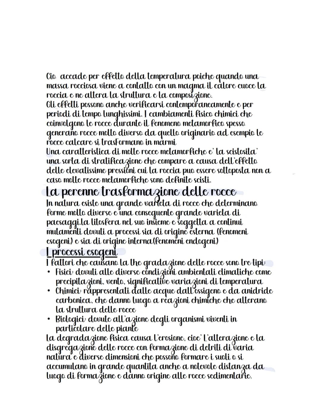 La litosfera
Il nostro pianeta non e' omogeneo in tutta la sua massa, e nella sua
porzione piu' esterna e' formato da una parte solida chiam